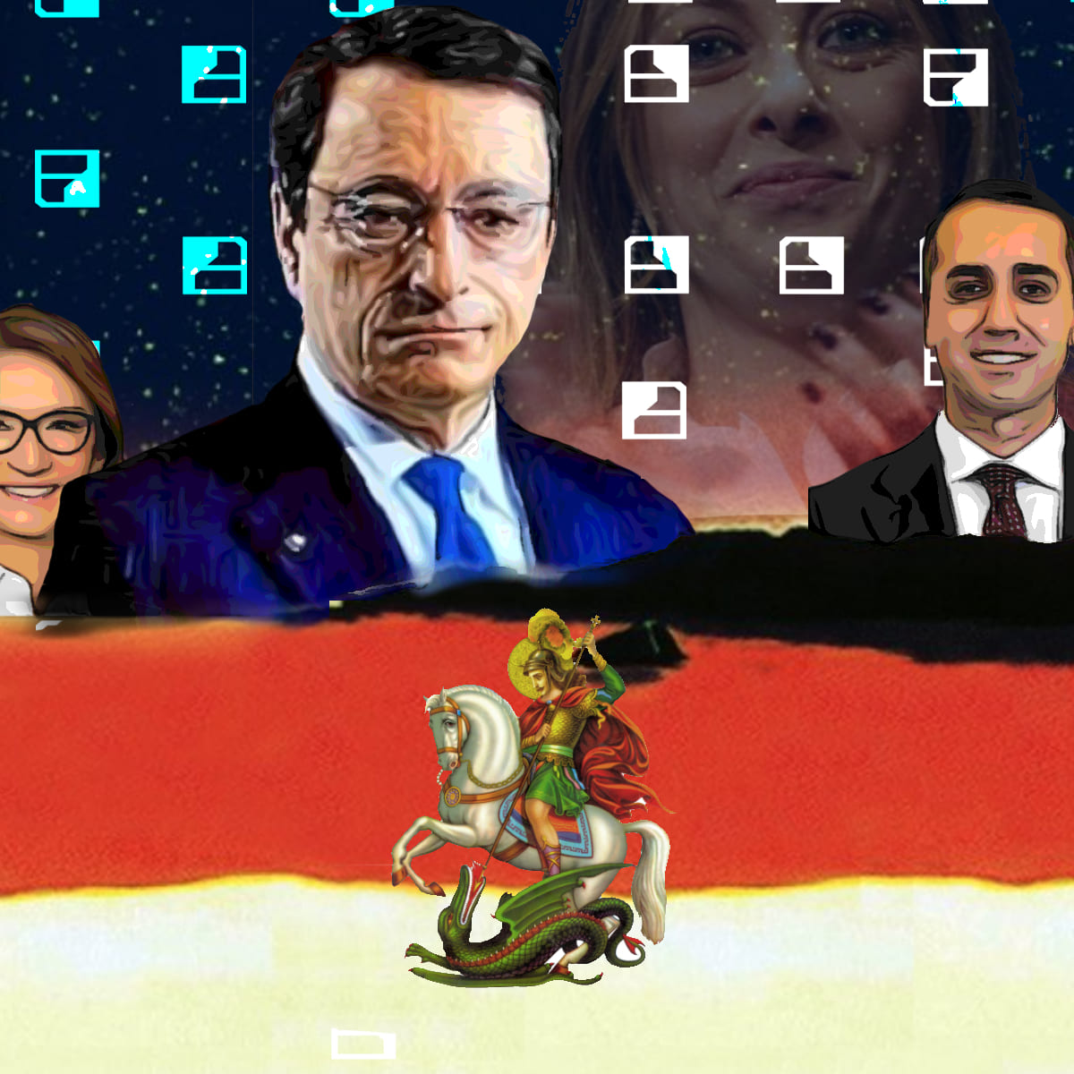 La Caduta mitologica di Draghi