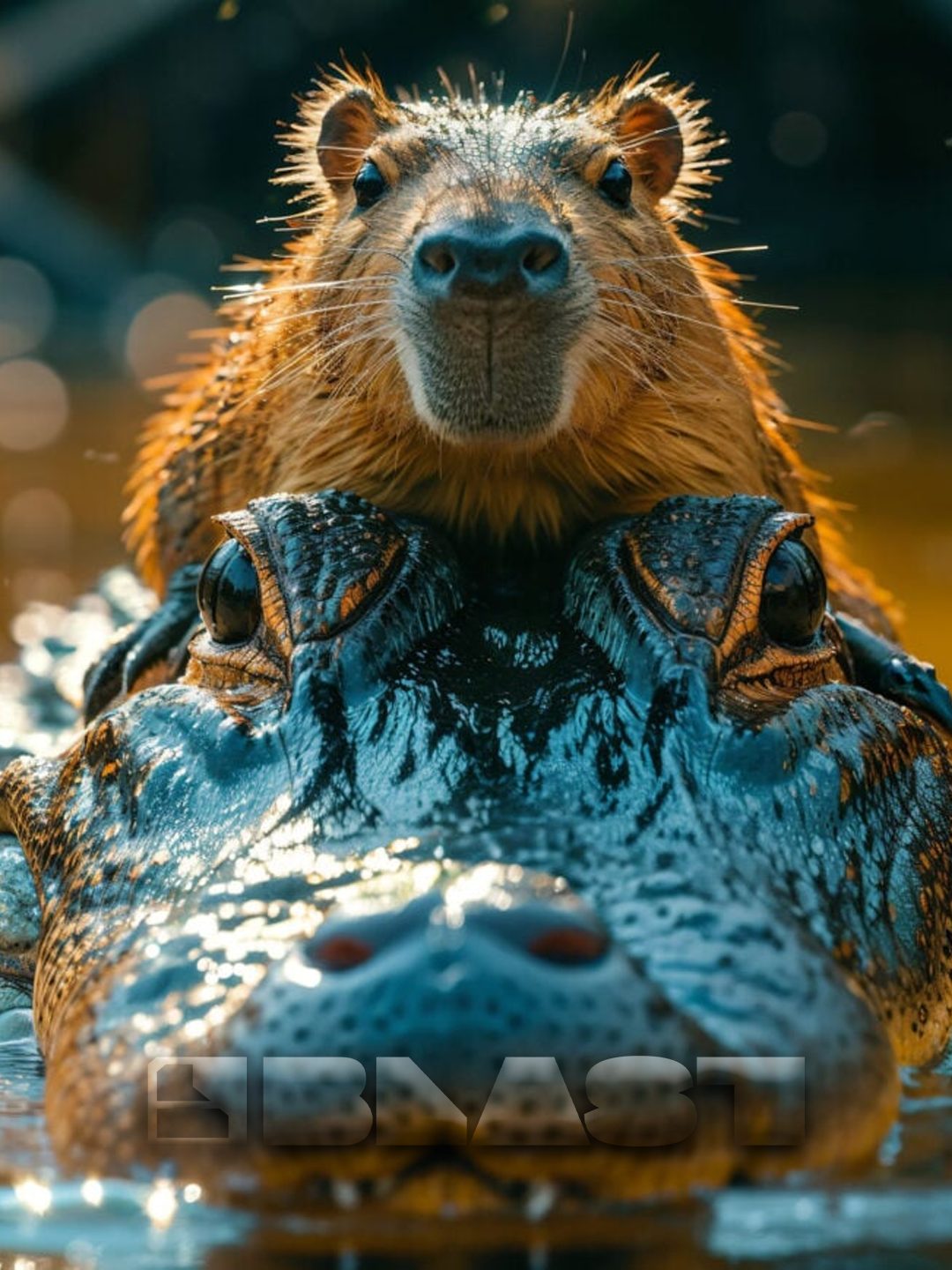 IL COCCODRILLO E IL CAPIBARA